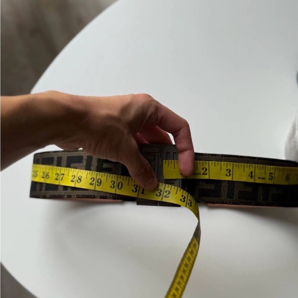 Fendi Black and Brown Belt with Elastic Panel - Picture 11 of 13